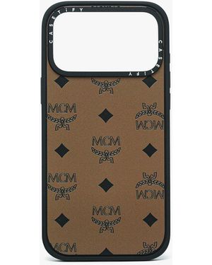 MCM Iphone 17 Pro Max X Casetify Monogram Impact Iphone Case - Multicolor