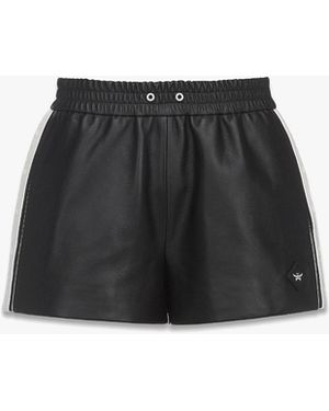 MCM Lambskin Shorts - Black