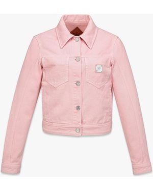 MCM Washed Denim Jacket - Pink