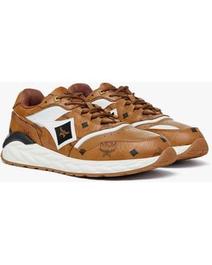 MCM Skywander Lo Trainers In Visetos - Brown