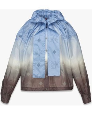 MCM Gradation Monogram Ripstop Nylon Blouse - Blue