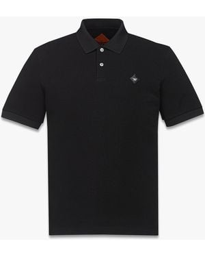 MCM Diamond Patch Piqué Polo - Black