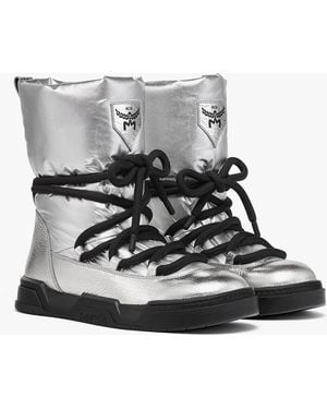MCM Skyward Woven Ankle Boots - Gray