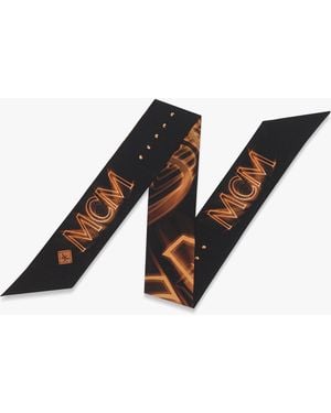 MCM M50 Logo Petite Silk Scarf - Black