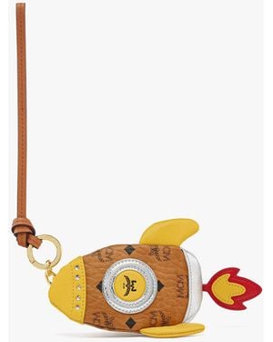 MCM Aren Rocket Pouch Charm In Visetos - Multicolor