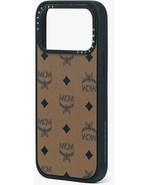 MCM Iphone 16 Pro Case In Visetos in Pink for Men | Lyst