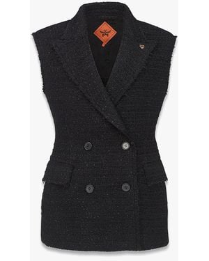 MCM Tweed Gilet - Black