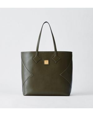 MCM Dia Shopper In Nappa Leather - Green