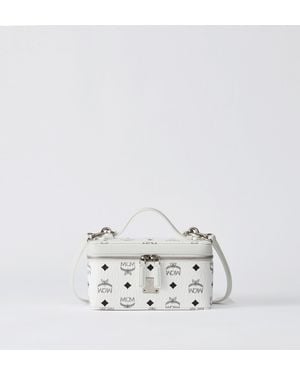 MCM Rockstar Vanity Case In Visetos - White