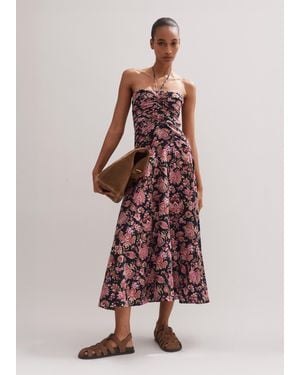 ME+EM Paisley Print Midi Dress - Multicolour