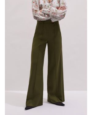 ME+EM Forever Wide Leg Trouser - Green