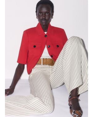 ME+EM Tailored Cropped Jacket