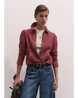 ME+EM Zip-Through Top - Red