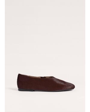 ME+EM High Front Ballet Flat - Brown