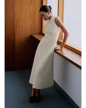 ME+EM Desk-To-Dinner Fit And Flare Maxi Dress - Natural