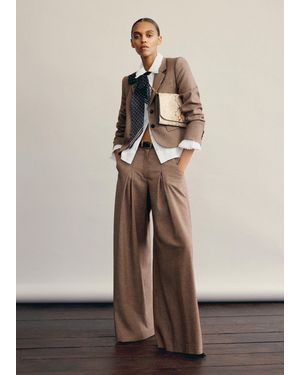 ME+EM Heritage Very Wide Pant - Brown