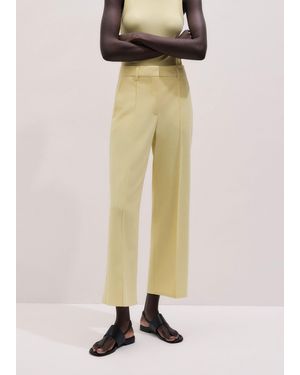 ME+EM Tailored Straight Crop Trouser - Natural