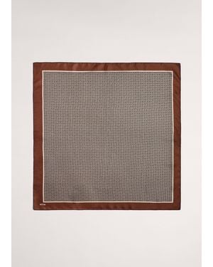 ME+EM Reversible Geometric Print Scarf - Brown