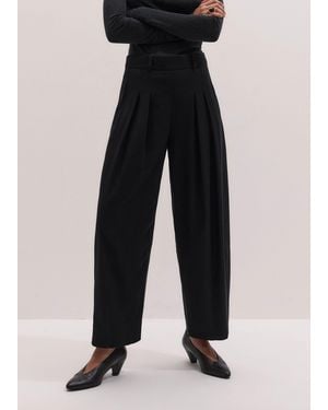 ME+EM Exaggerated Taper Trouser - Black