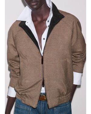ME+EM Tailored Bomber Jacket - Brown