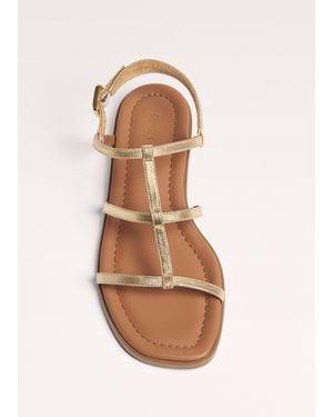 ME+EM Caged Flat Sandal - Natural