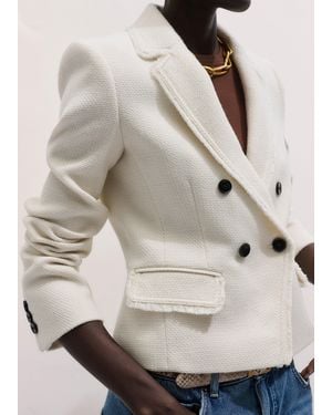ME+EM Am To Pm Fitted Blazer - White