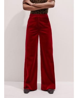 ME+EM Velvet Pant - Red