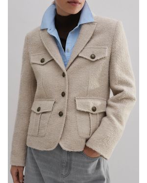 ME+EM Bouclé Pocket Detail Jacket - Natural