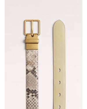 ME+EM Reversible Belt/Cream - White
