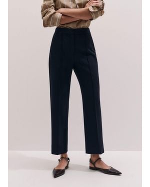 ME+EM Slim Crop Forever Trouser - Blue