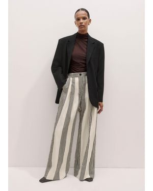 ME+EM Bold Stripe Wide-Leg Trouser - Multicolor