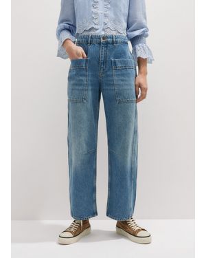 ME+EM Patch Pocket Engineered Jean - Blue