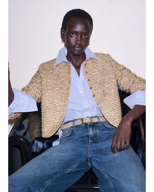 ME+EM Event Ready Crop Jacket - Blue