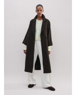 ME+EM Short Luxe Wool-Blend Everyday Jumper Coat - White