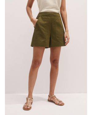 ME+EM Herringbone Patch Pocket Short - Green