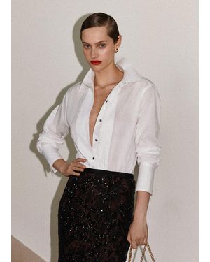 ME+EM Relaxed Tux Shirt - White