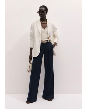 ME+EM Luxe Travel Tailoring Pant - Blue