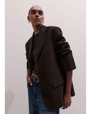 ME+EM Intelligently Oversized Blazer - Black