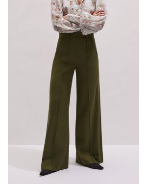 ME+EM Forever Wide Leg Trouser - Green