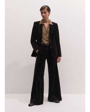 ME+EM Wide Leg Trouser - Brown