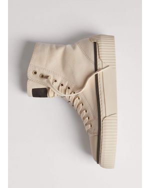 ME+EM Canvas High Top Sneaker - Black