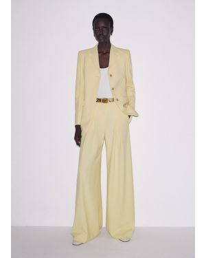 ME+EM Ultimate Wide Pleat Front Trouser - White
