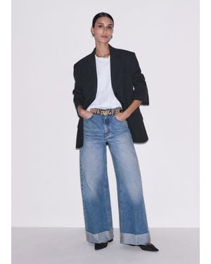 ME+EM Straight Ankle Grazer Jean - Blue