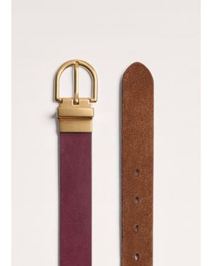 ME+EM 30Mm Round Buckle Reversible Belt Port-Caramel - Multicolor