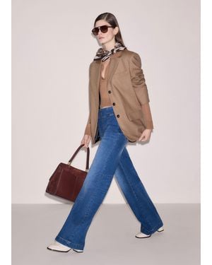 ME+EM Kick Flare Travel Jean - Blue