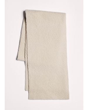 ME+EM Merino Wool Bouclé Scarf - Natural