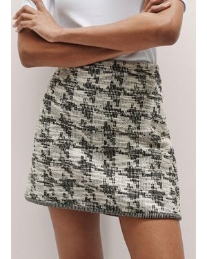 ME+EM Travel Tweed Mini Skirt - Grey