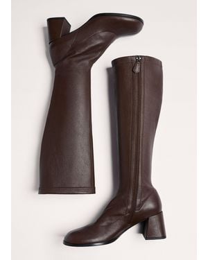 ME+EM Knee-High Stretch Boot - Brown