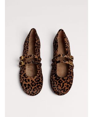 ME+EM Round Toe Ballerina - Brown