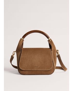 ME+EM Resin Handle Crossbody Bag - Brown